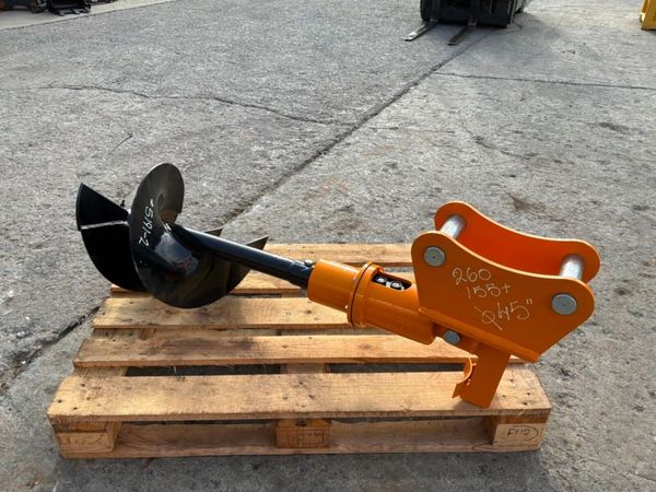 New / unused earth drill auger.....45mm pins...... 393219657