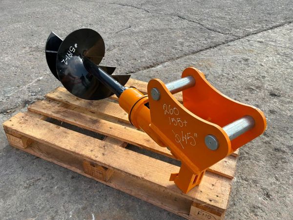 New / unused earth drill auger.....45mm pins...... 393219663