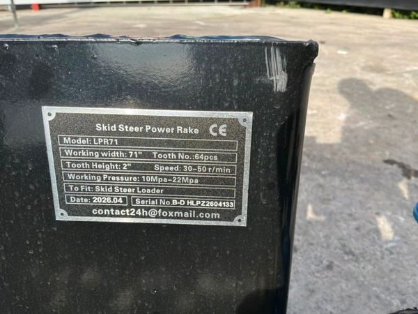 New / unused skid steer power rake / conditioner.. 393344394