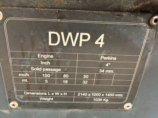 2017 Generac DWP 4 Diesel Water Pump...4,300 hours 393849698