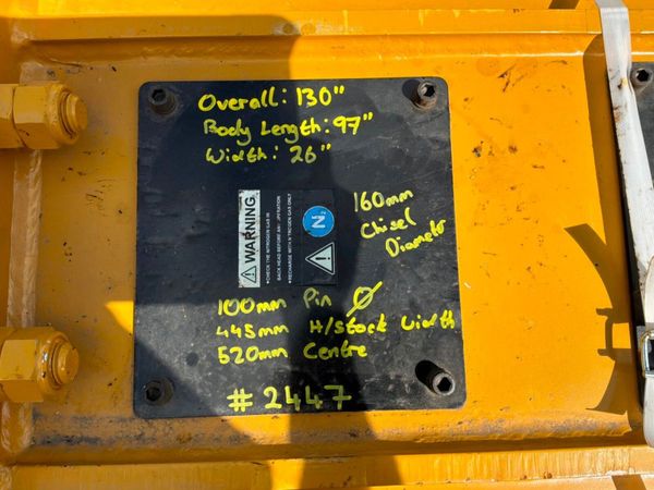 30- 40 ton ROCK BREAKER LYALS 100MM PIN...2447 394286399