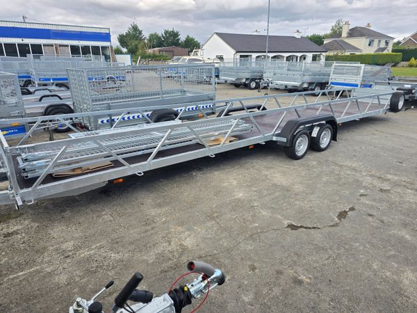 Trailer for transporting sliding gates 394799291