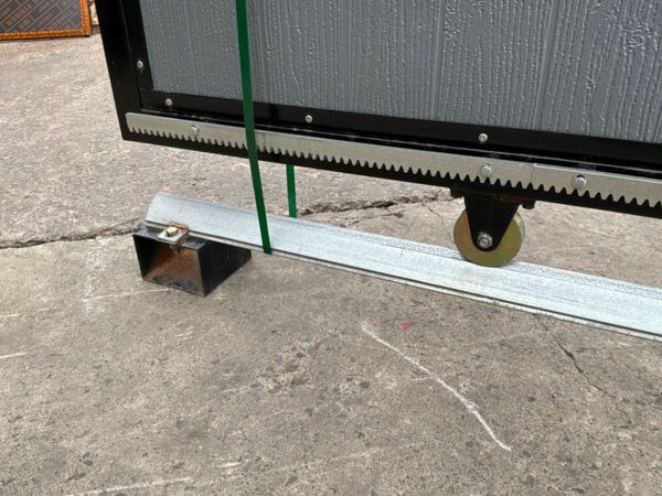 New / unused 16ft composite electric sliding gate. 395482363