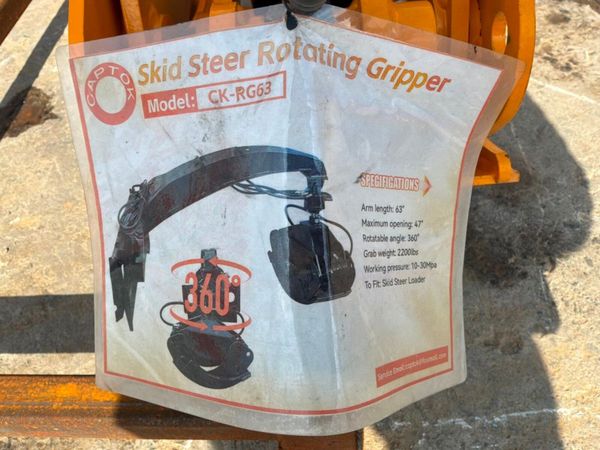 New / unused skid steer Log grapple grab attachmen 395580163