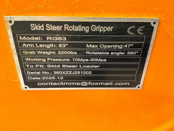 New / unused skid steer Log grapple grab attachmen 395580167