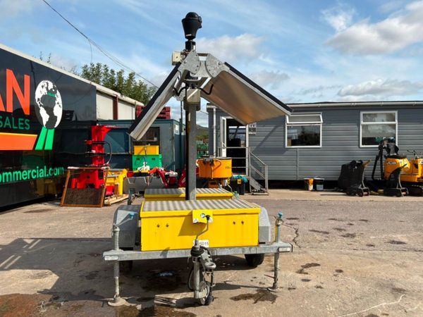 Solar power cctv surveillance tower / platform.. 395656619