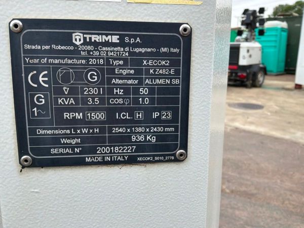 2018 Trime x-eco led lighting tower....4938 hours. 395794725