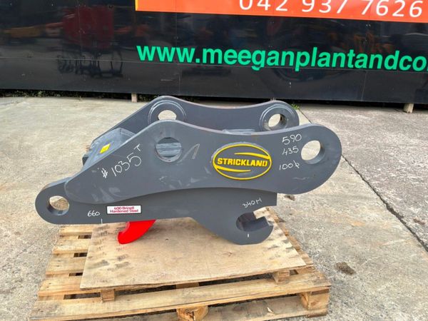 New / unused Strickland quick hitch...100mm pins.. 395916649