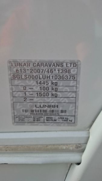 Lunar Lexon Fixed Bed 4 Berth Caravan 396031103