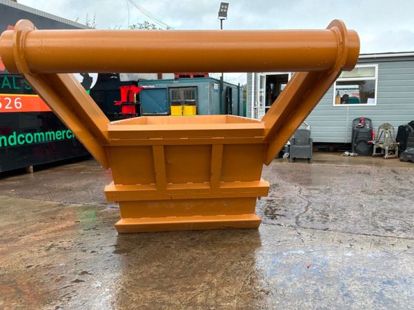 New / unused 7cu/yd excavator material drag skip.. 397256199