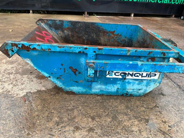 1000 litres Conquip self tipping rubble boat skip. 397373380