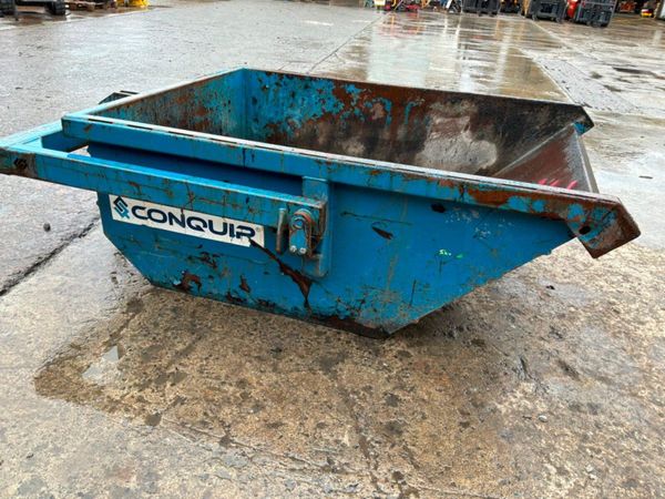 1000 litres Conquip self tipping rubble boat skip. 397373332