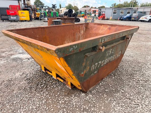 4 yard yrd chain lift builders rubbish rubble skip 397446643