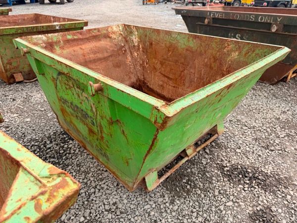 2 yard yrd chain lift builders rubbish rubble skip 397446651