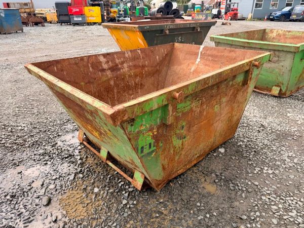 2 yard yrd chain lift builders rubbish rubble skip 397446665