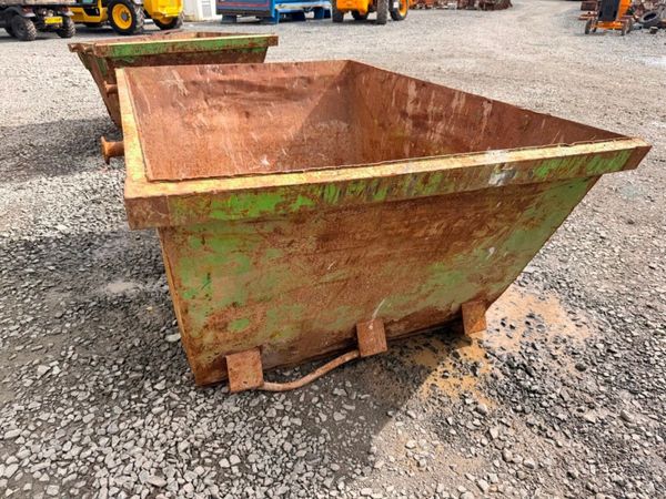 2 yard yrd chain lift builders rubbish rubble skip 397446667