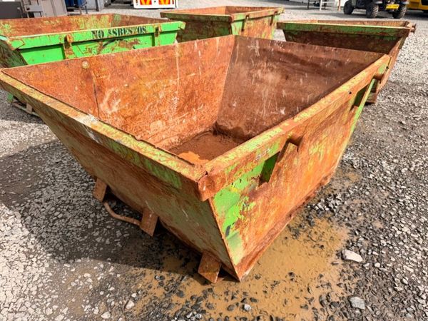 2 yard yrd chain lift builders rubbish rubble skip 397446670