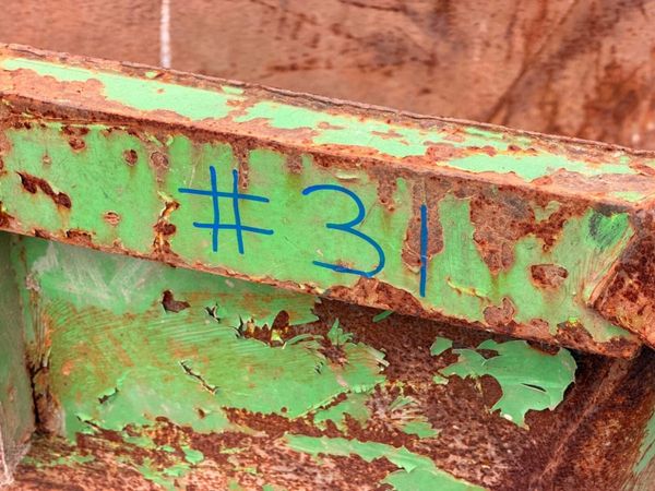 2 yard yrd chain lift builders rubbish rubble skip 397446674