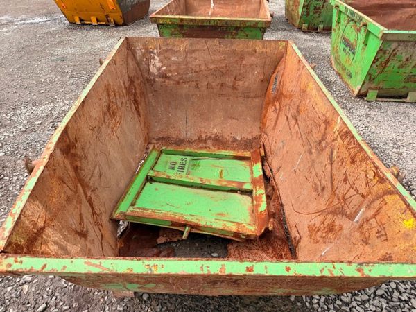 2 yard yrd chain lift builders rubbish rubble skip 397446676