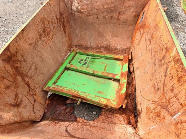 2 yard yrd chain lift builders rubbish rubble skip 397446677