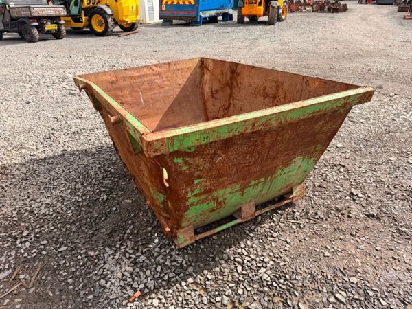 2 yard yrd chain lift builders rubbish rubble skip 397446680
