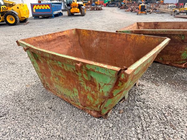 2 yard yrd chain lift builders rubbish rubble skip 397446684
