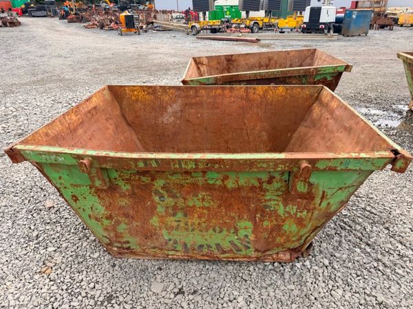 2 yard yrd chain lift builders rubbish rubble skip 397446686