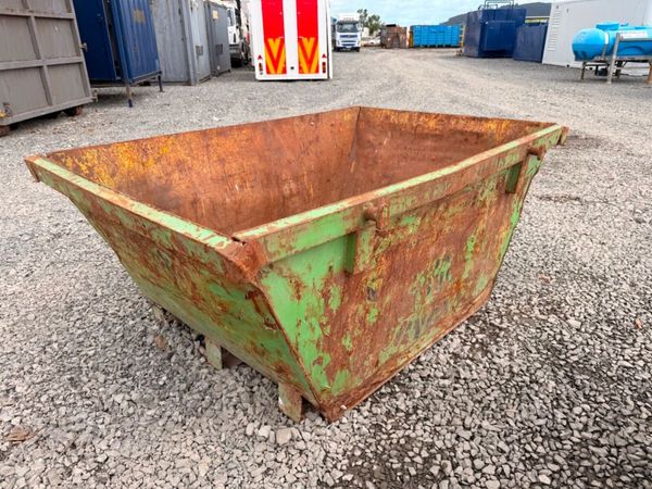 2 yard yrd chain lift builders rubbish rubble skip 397446689
