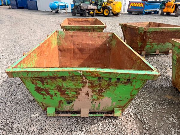2 yard yrd chain lift builders rubbish rubble skip 397446697