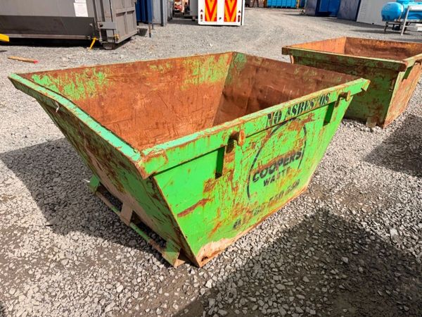 2 yard yrd chain lift builders rubbish rubble skip 397446699