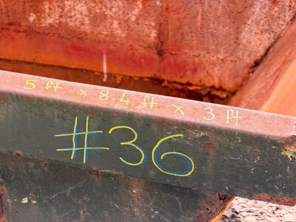 4 yard yrd chain lift builders rubbish rubble skip 397446630