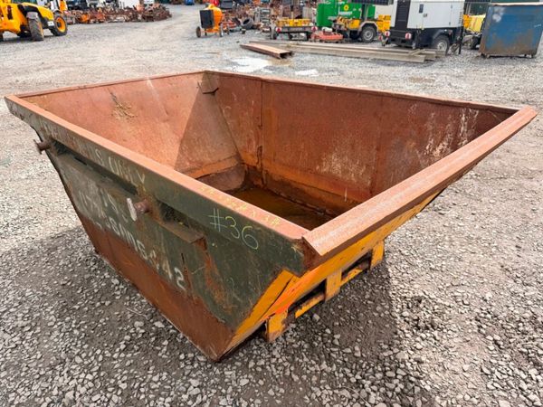 4 yard yrd chain lift builders rubbish rubble skip 397446631