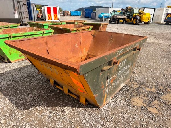 4 yard yrd chain lift builders rubbish rubble skip 397446636