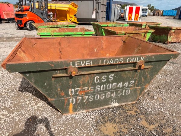 4 yard yrd chain lift builders rubbish rubble skip 397446637