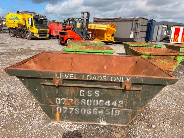 4 yard yrd chain lift builders rubbish rubble skip 397446638