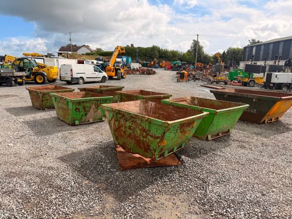 2 yard yrd chain lift builders rubbish rubble skip 397446713