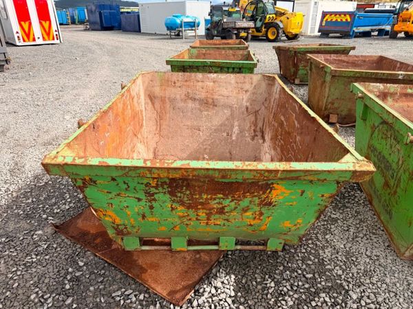 2 yard yrd chain lift builders rubbish rubble skip 397446716