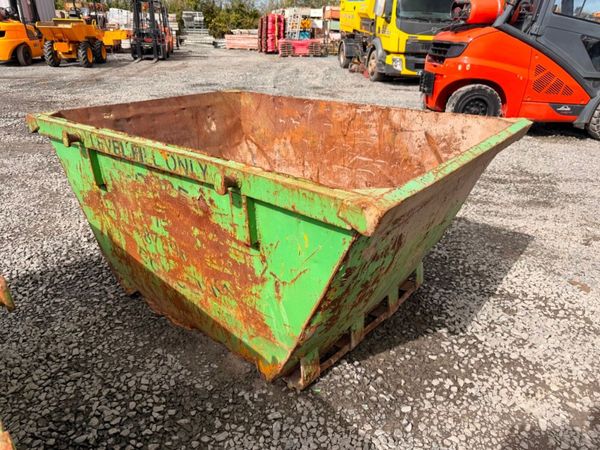 2 yard yrd chain lift builders rubbish rubble skip 397446720