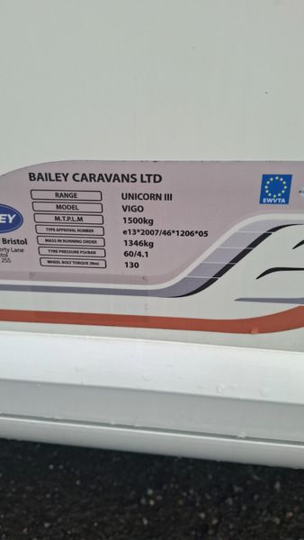Bailey Unicorn Vigo Island Bed Caravan 397508389