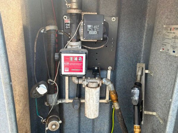 3,000L Bunded Diesel Fuel Tank  Pump, Meter & Nozz 397788051