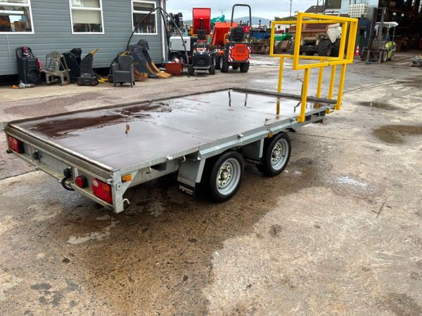 Indespension 12ft x 6ft 6 twin axle plant trailer. 398152240