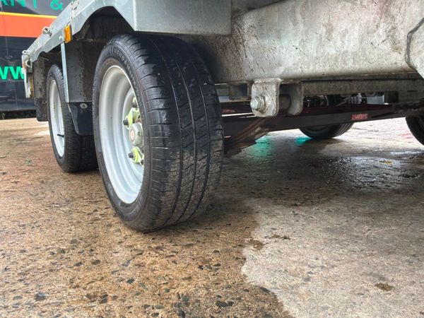 Indespension 12ft x 6ft 6 twin axle plant trailer. 398152258