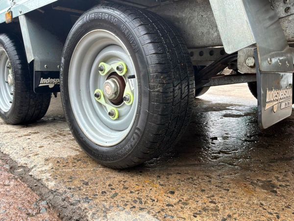 Indespension 12ft x 6ft 6 twin axle plant trailer. 398152263