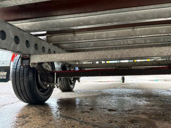 Indespension 12ft x 6'6" twin axle plant trailer.. 398260263