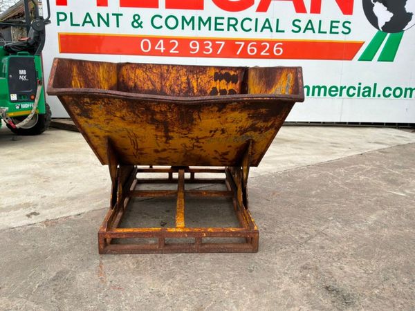 Self tip fork lift tipping skip.......228kp. 398631468