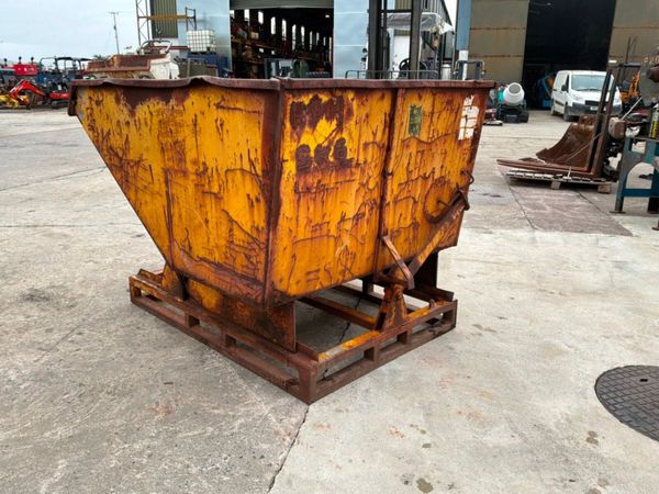 Self tip fork lift tipping skip.......228kp. 398631470