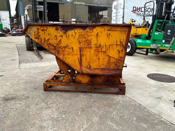 Self tip fork lift tipping skip.......228kp. 398631471