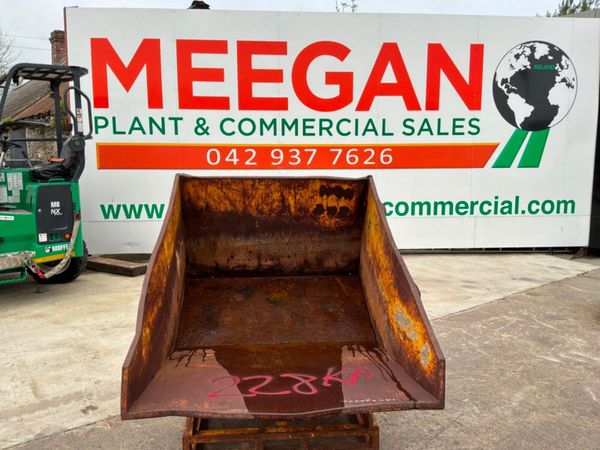 Self tip fork lift tipping skip.......228kp. 398631474