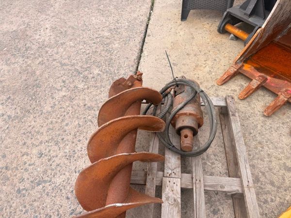 Hydraulic Excavator Auger + 16" bit .....1,850 + V 398778242