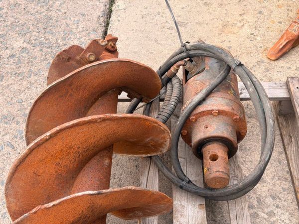 Hydraulic Excavator Auger + 16" bit .....1,850 + V 398778244